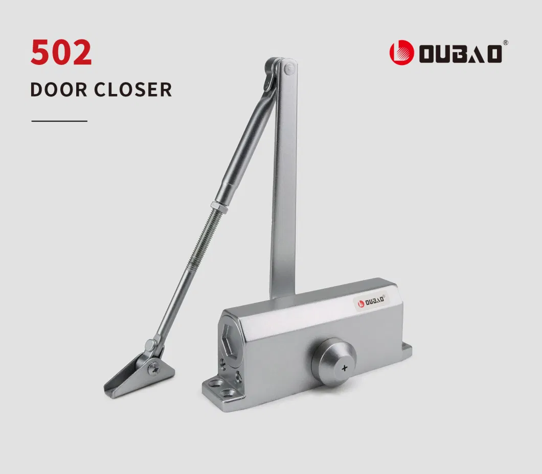 UL Building Door Hardware Fittings Adjustable Aluminium Door Closer for Fire-Proof Door (502)